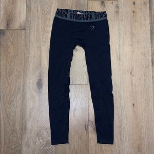 Gymshark Flex High Waisted leggings size small black and gray yoga pants gym